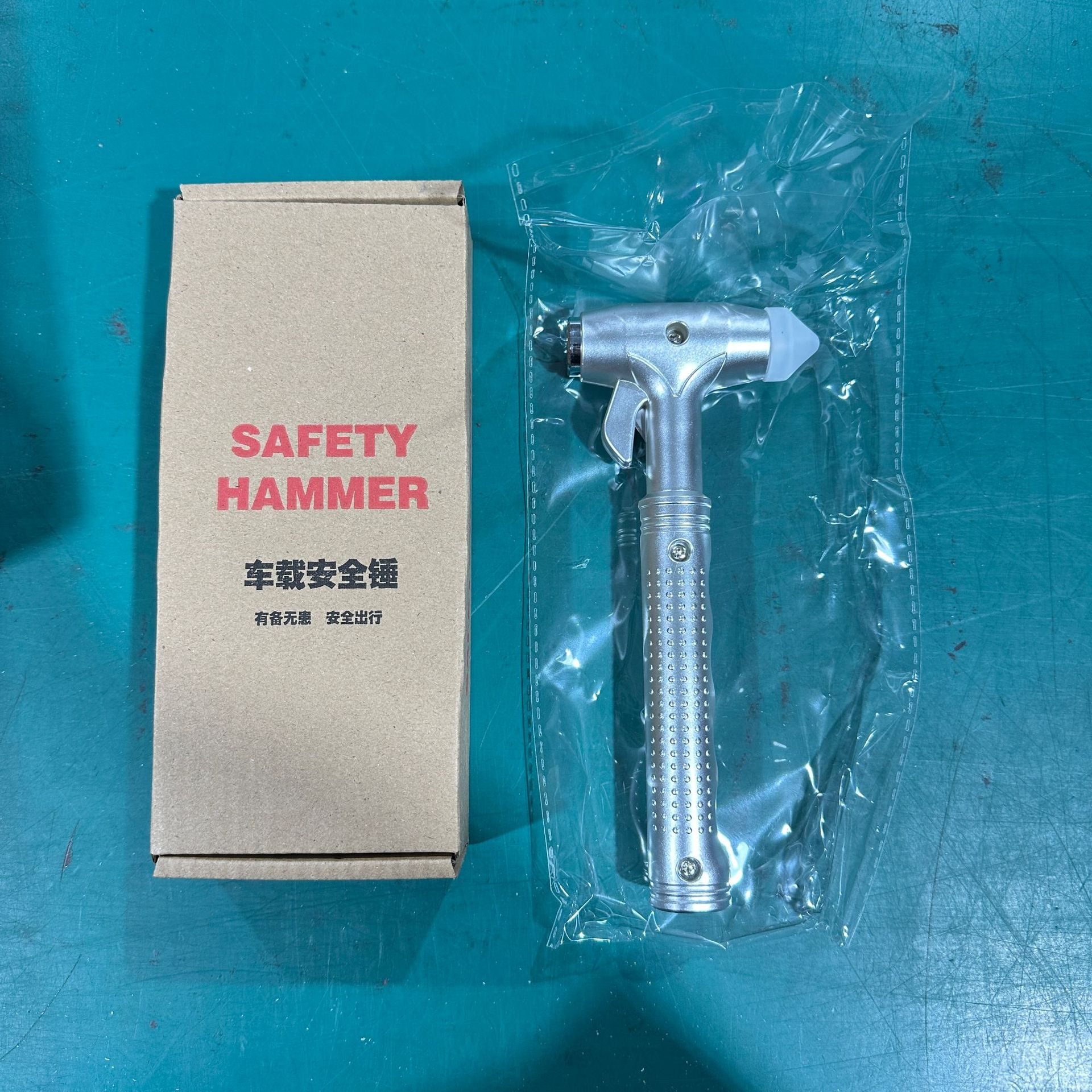 Car Safety Hammer Multifunctional Life-Saving Safety Hammer Emergency Belt Cutter Metal Car Escape Safety Hammer Artifact