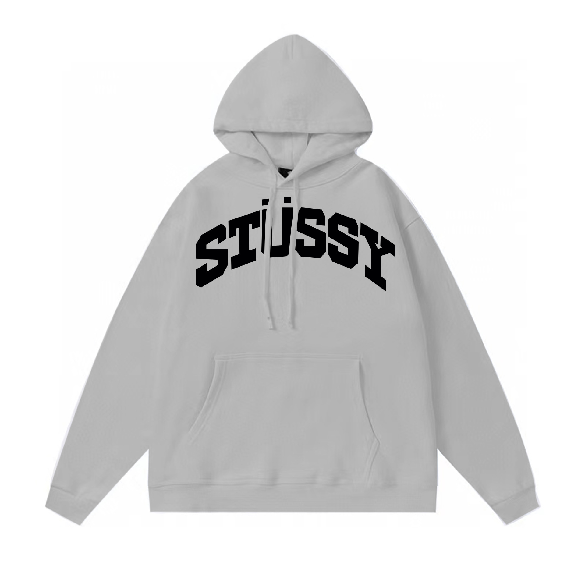 Stussy Collegiate Arch Sweater Hooded Grey