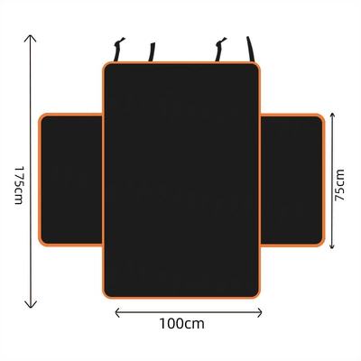 Car Pet Mat Trunk Cat and Dog Seat Cushion Waterproof Anti-Dirty Mat Removable and Washable Universal Car Trunk Dog Mat (Trunk Mat) - black-orange-trunk-model-175100cm