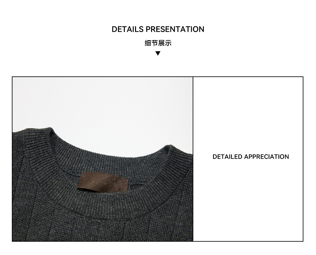 UNF 250g Loose Crew Neck Knit Sweater