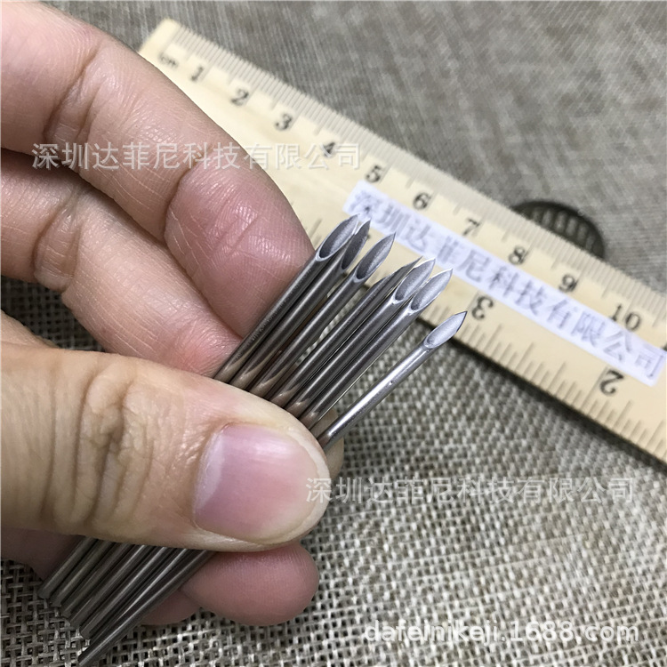 加工精密管件 304不锈钢毛细管磨尖 缩尖 金属穿刺钢针非标生产