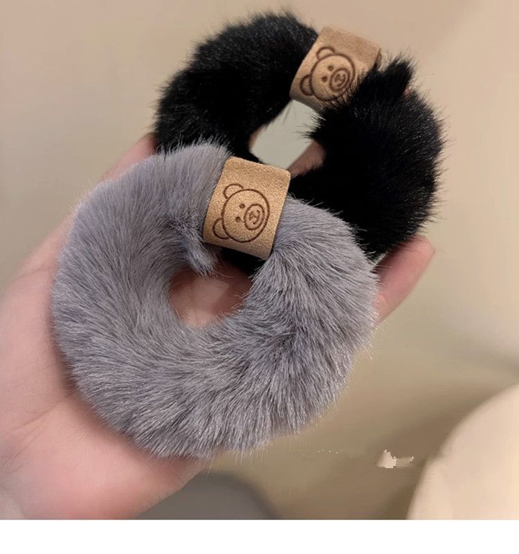 Simple Style Bear Plush Hair Tie display picture 4