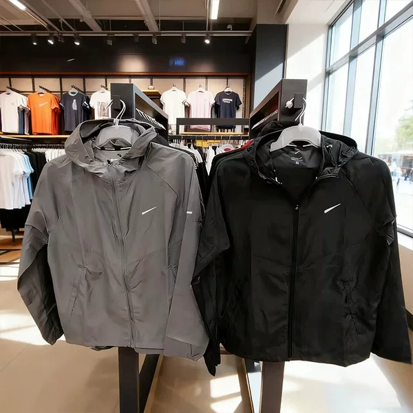 Brand Wholesale Sports Jacket for Men, Spring and Autumn Quick-Dry Running Hooded Loose Top, Cycling Training Windproof Jacket for Men