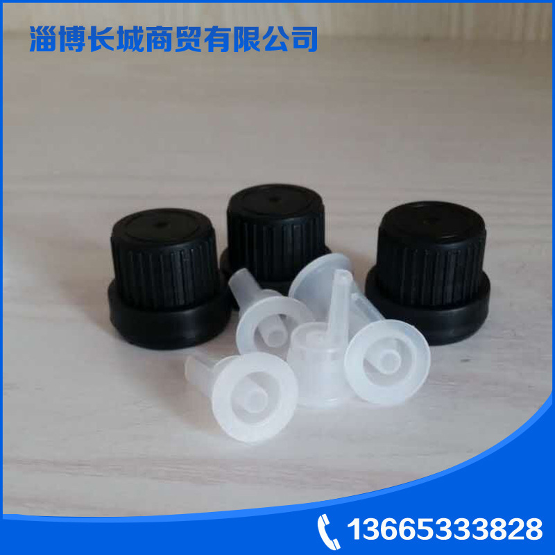 防盗塑料盖帽 黑色大头盖 精油瓶塑料防盗盖加阻流塞加工