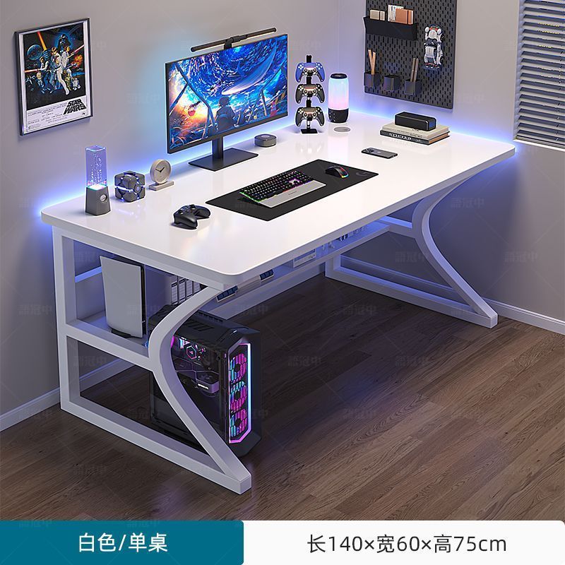 Computer Desk Home Desktop Bedroom E-Sports Table Table Rental House Office Desk Chair Workbench Student Writing Desk