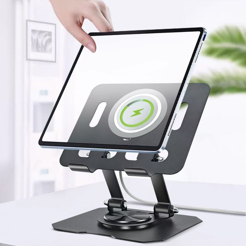 タブレットpcスタンド全金属デスクトップ昇降折り畳み360度回転ipd汎用視聴劇生放送スタンド|undefined