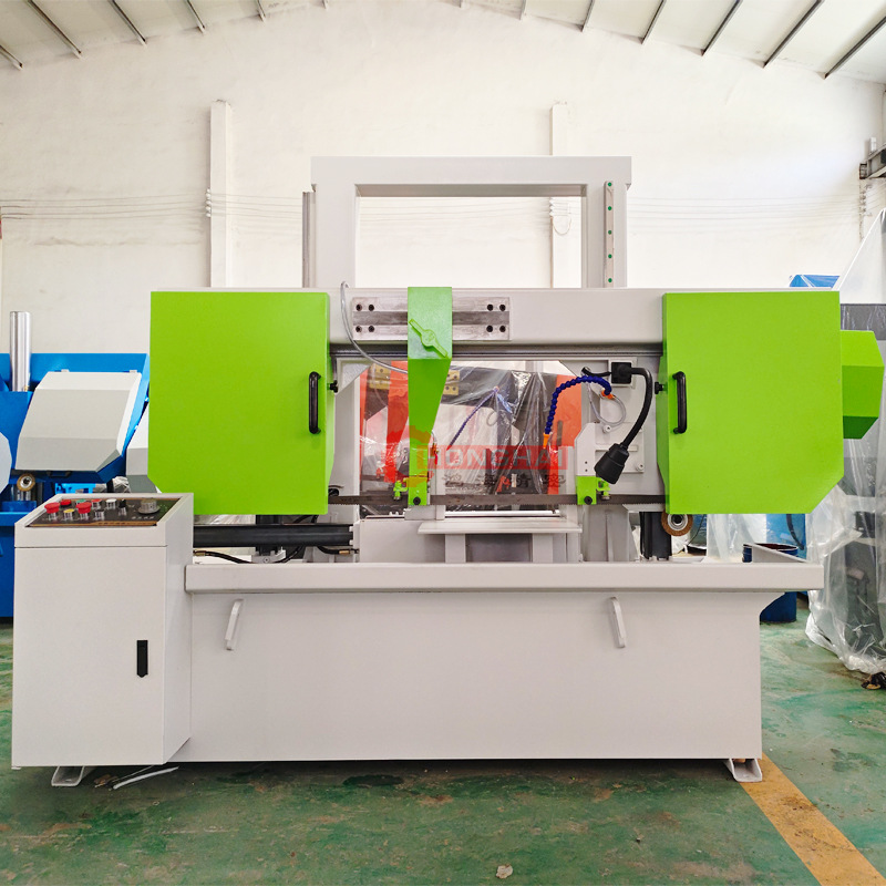 卧式金属带锯床GY4240龙门双油缸线规成捆钢管带锯机