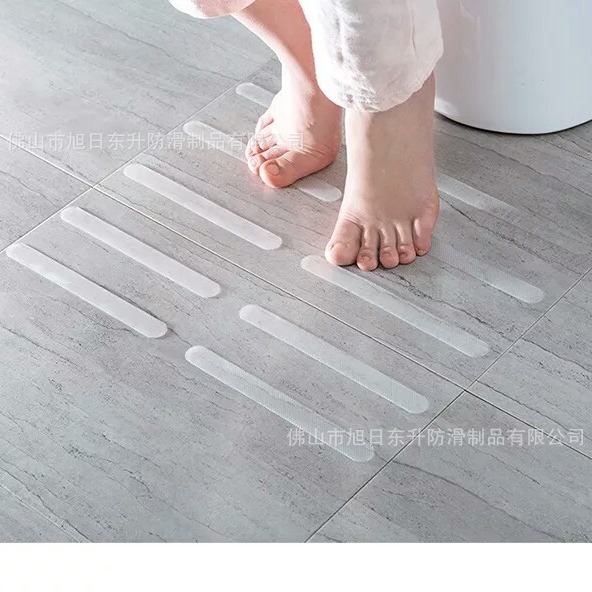 Baño PET caucho antideslizante tira impermeable resistente al desgaste PEVA antideslizante pegatinas 2CM * 20CM cinta antideslizante