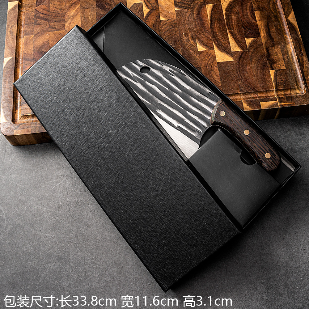 网红菜刀锻打工艺斩切刀家用高碳钢切片刀厨师专用切菜切肉刀具-阿里巴巴