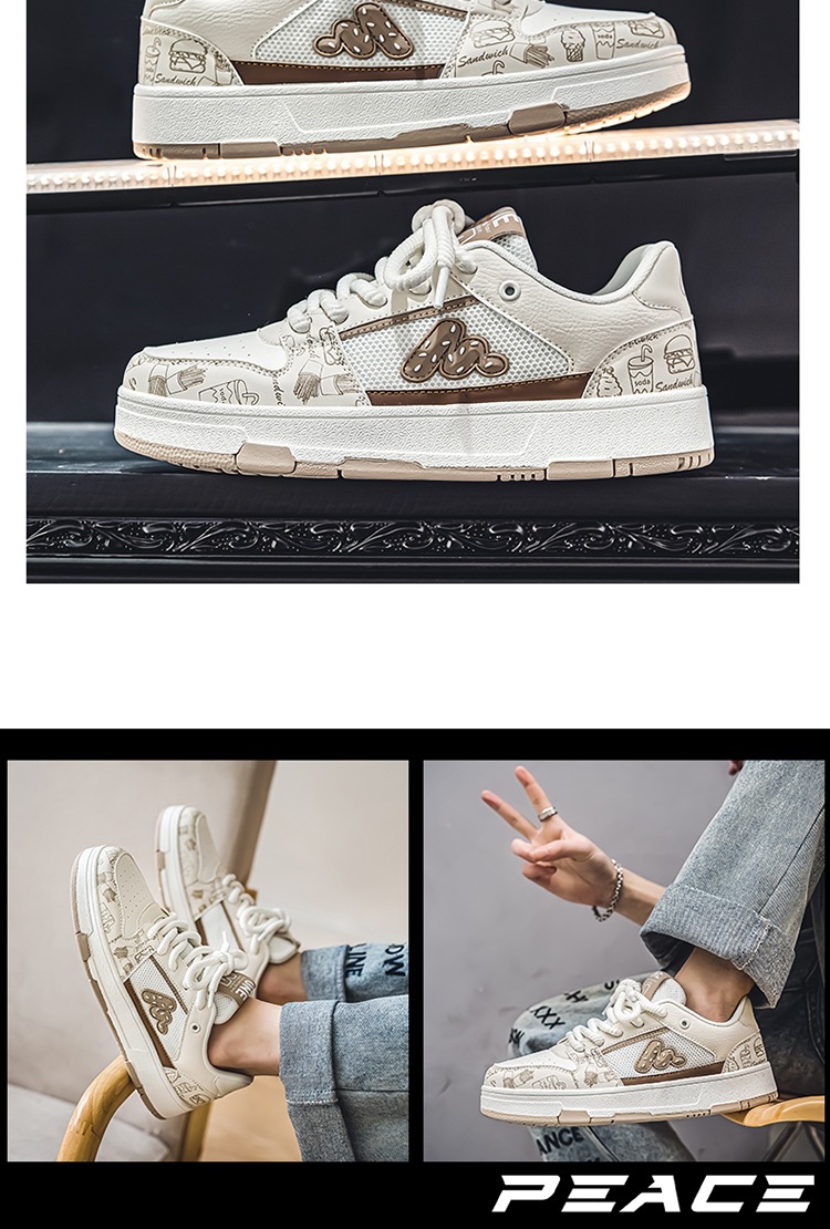 Four Seasons Youth Literary Style Casual Board Korean Edition Trendy móda Nízký střih Ploché Pánské Cestovní Studentské Boty_voghion.com