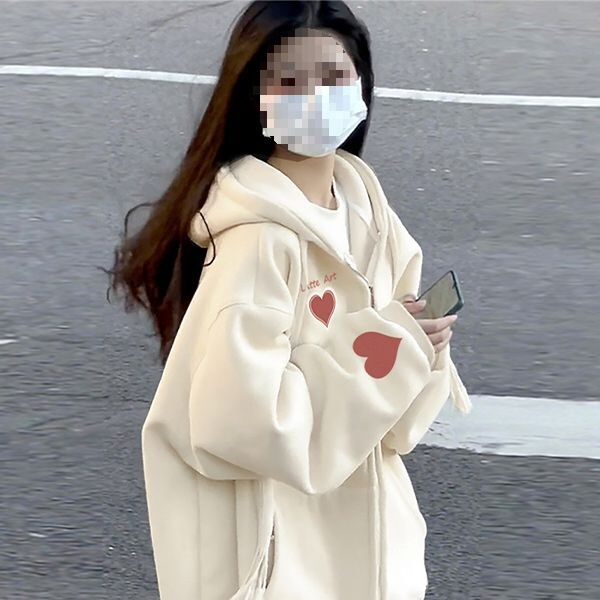 カーディガン スウェットシャツ レディース ジャケット フード付き 秋 ジッパー 春秋 オーバーサイズ ピンク 薄手 2025 新しいスタイル|undefined
