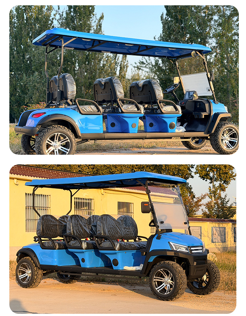 Electric Golf Cart 6-Seater Rv Factory Campus School Hotel Shuttle Sightseeing Patented Model
