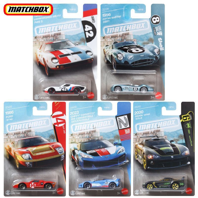 Matchbox City Heroes Classic Racing Series: Dodge Viper and Lamborghini die-cast car models Matchbox City Heroes Classic Racing Series: Dodge Viper and Lamborghini die-cast car models
