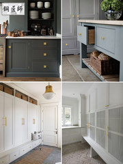 58C1 Gold Light Luxury Cabinet and Wardrobe Door Handles Modern Minimalist Cabinets Single Hole Brass Drawers