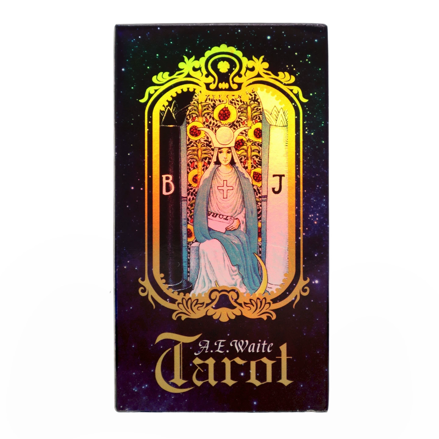 Карточная игра A.E.Wailt Tarot Genuine Wailt Tarot Plain Laser Silver Card Board Game Card Flash Card