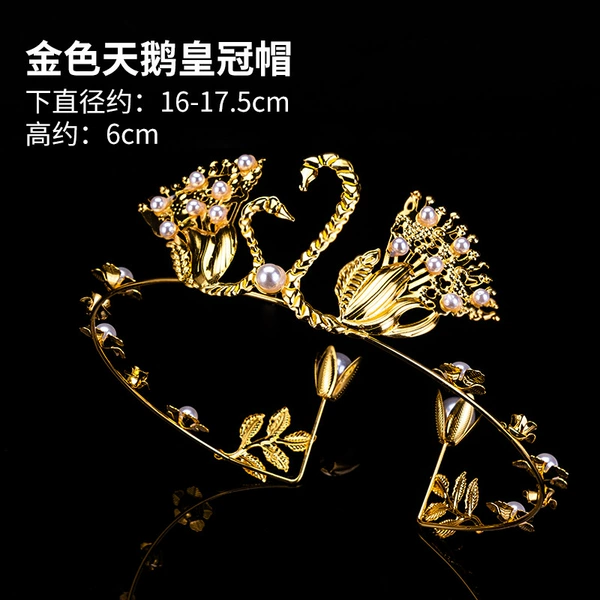 Golden Swan Crown Hat