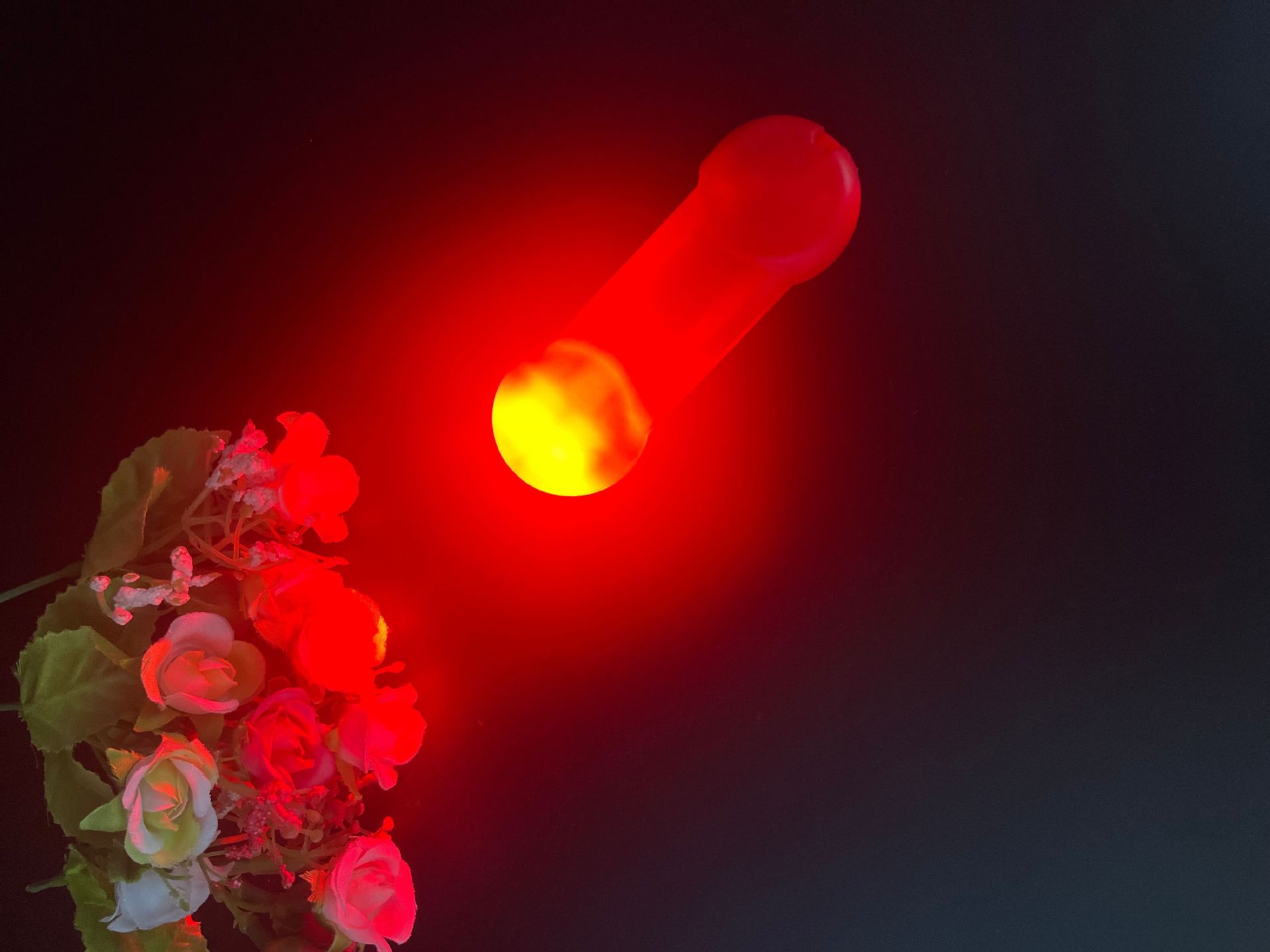 단색 핸들 레드