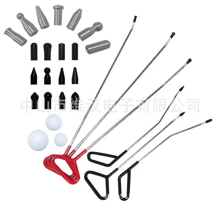 汽车凹陷修复冰雹凹坑可换头工具钣金撬杆撬杠棒套装随车工具应急