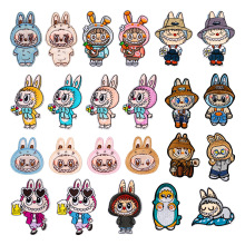 新款潮流动漫刺绣布贴爆款IP卡通兔子电脑绣花章服饰鞋包装饰贴片