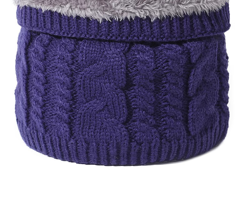 Unisex winterwarmer met fleecevoering en verdikking voor buitenfietsen, koudebestendige, gedraaide gebreide nekwarmer, grensoverschrijdend_voghion.com