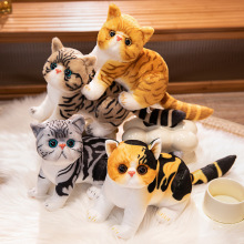 跨境猫咪毛绒玩具加菲猫布娃娃儿童抱枕猫类公仔摆拍道具外贸