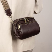 歌菲妮头层牛皮小包包新款真皮女包百搭斜挎包包小众高级感单肩包