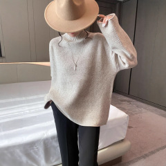 重磅七彩羊毛系列7针高领大版毛衣 欧美范外贸女装