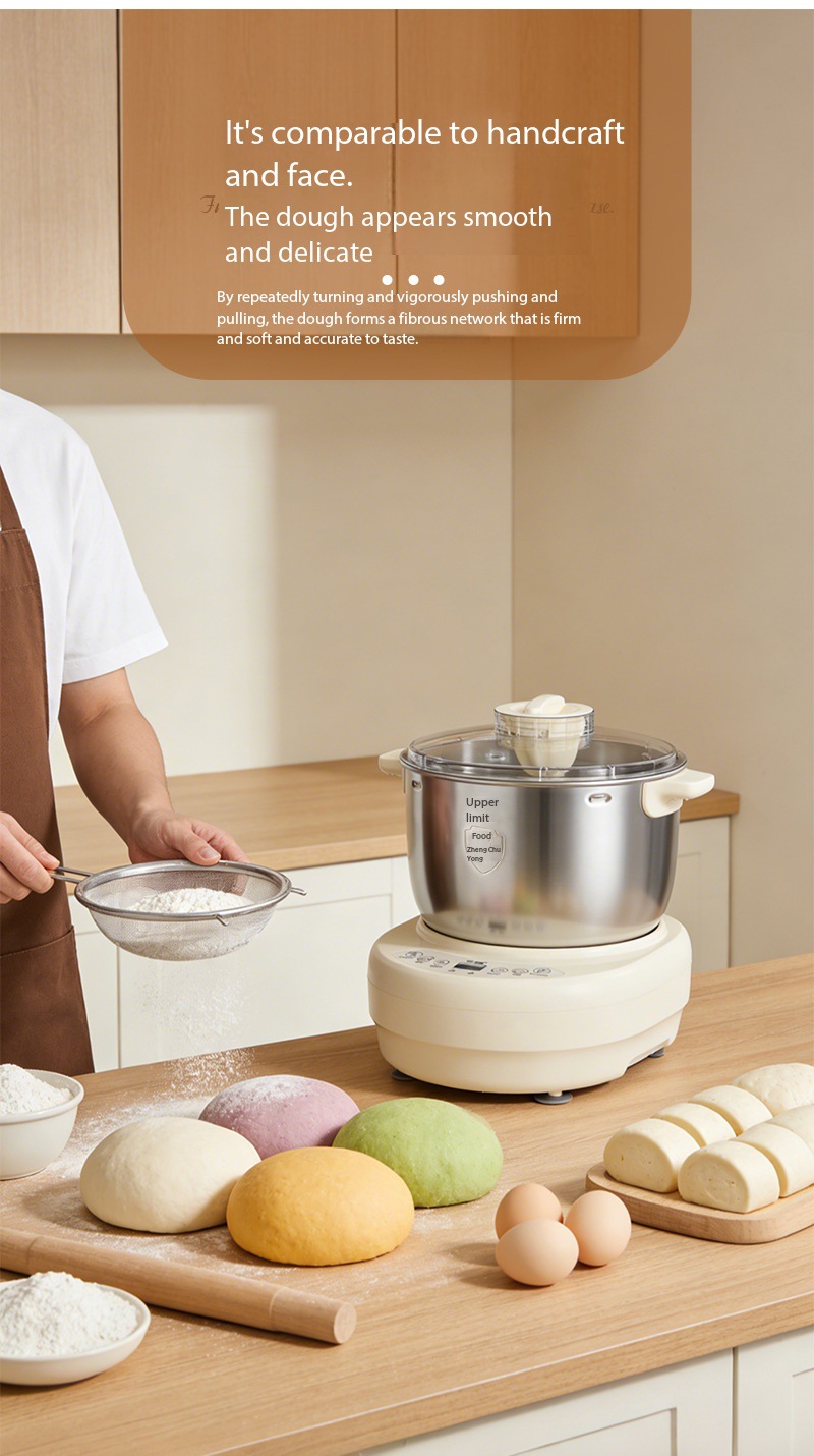A029 Automatic Dough Mixer High-Power Kneading Machine All-in-One Fermentation Mixer Multi-Purpose Flour Mixer Wide Voltage