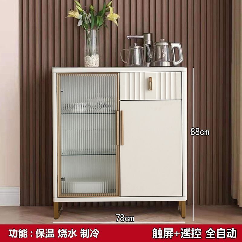 2025 nuevo gabinete de bar de té doméstico de madera china de alta gama totalmente automático dispensador de agua inteligente desinfección gabinete todo en uno