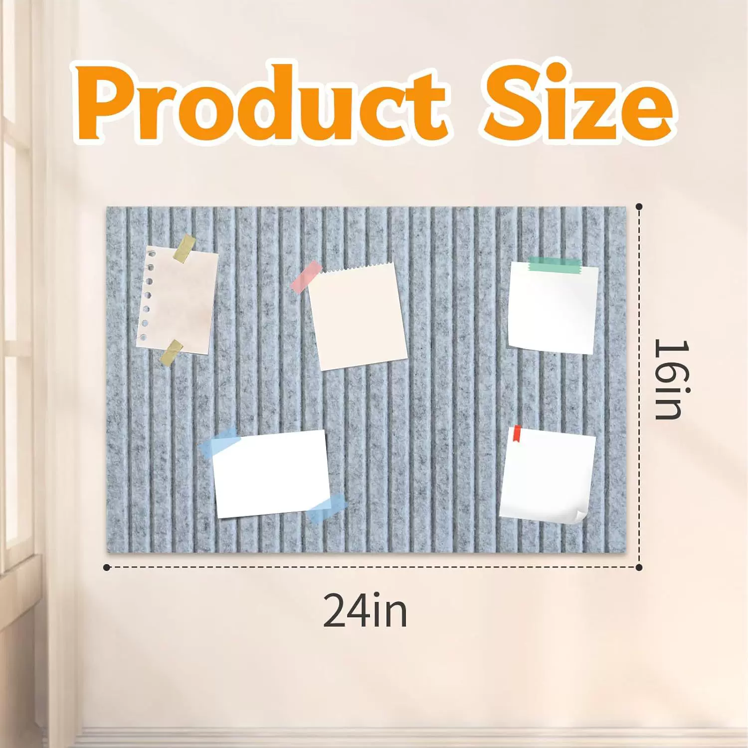 亚马逊DIY墙贴墙面装饰彩色背胶毛毡隔音板留言板聚酯纤维吸音板