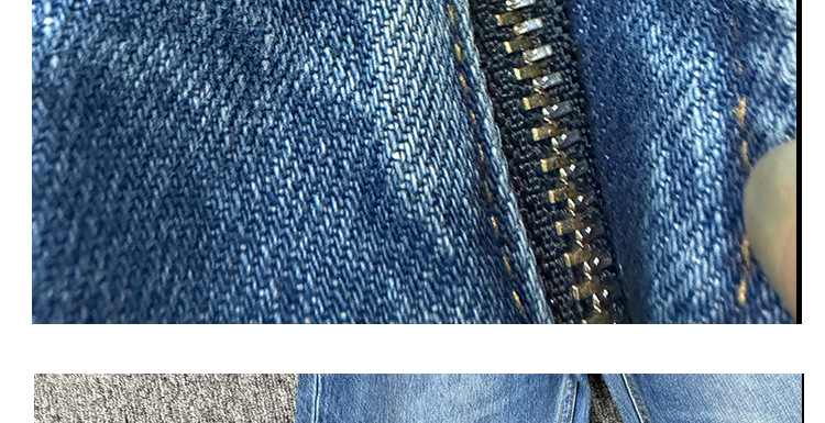 Högmidjade flare jeans för kvinnor blå med graffiti tryck_voghion.com
