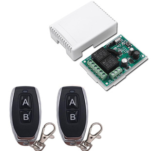 RF433 2CH wireless remote control switch two-way relay passive switch signal dry contact DC12V 24V