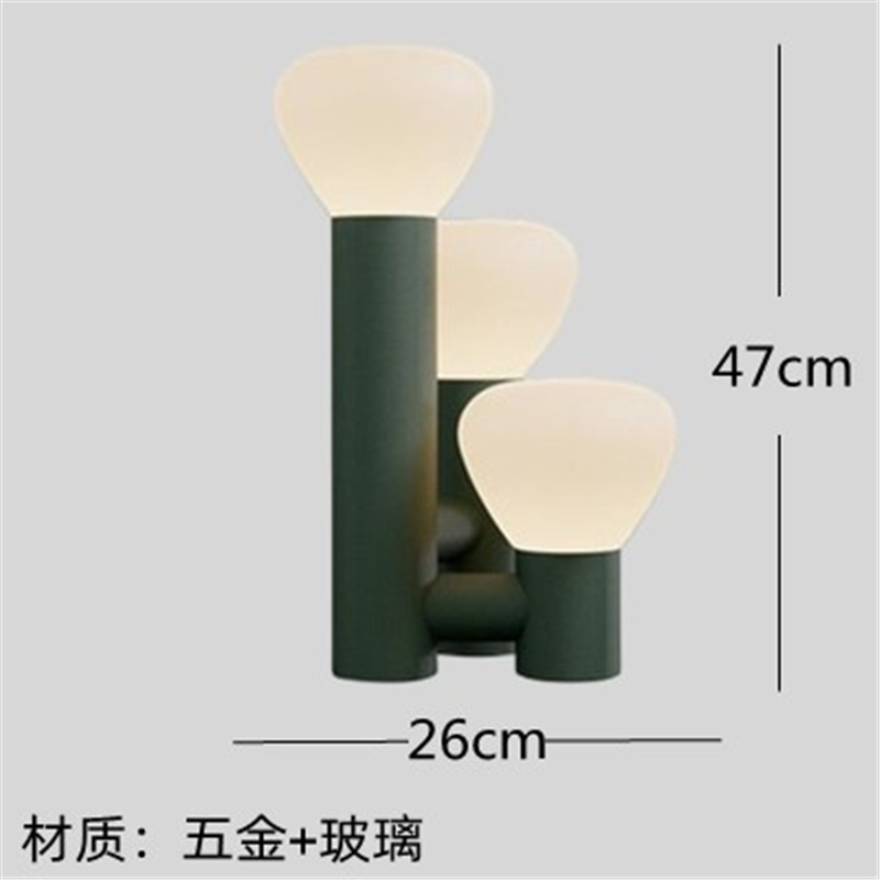 クリエイティブデザイン北欧シンプルで豪華な電気スタンド寝室ベッドヘッドランプ感リビング装飾ガラス|undefined