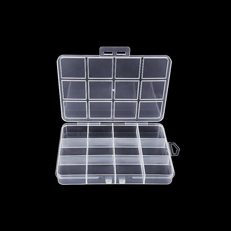 Органайзер для хранения бусин и украшений с 12 отделениями, прозрачный, с защитой от окисления, для рабочего стола