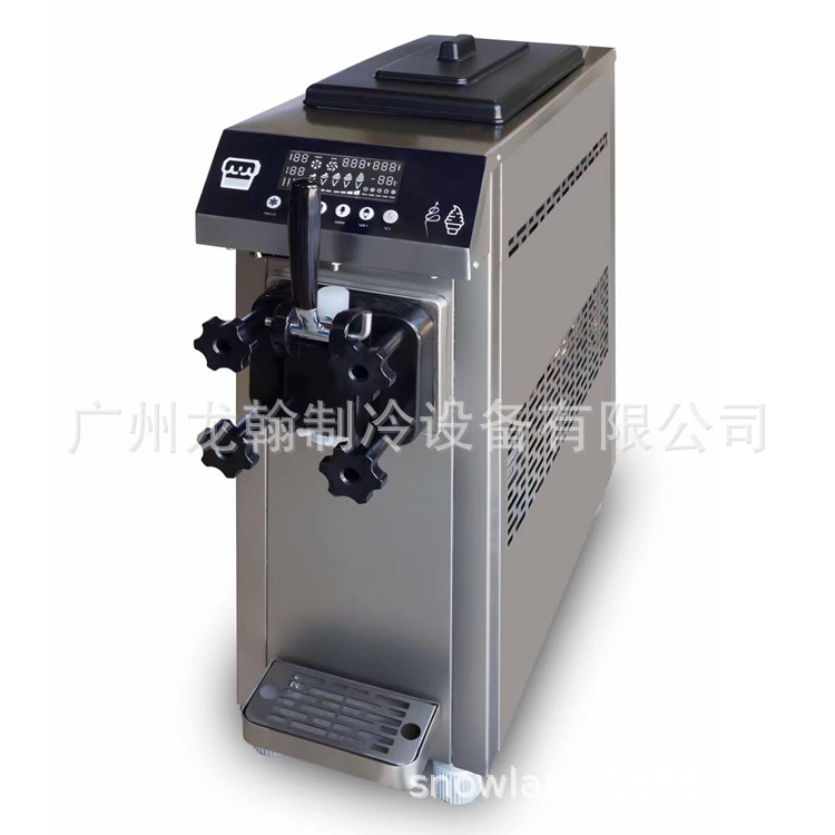 新款不锈钢台式单色软冰淇淋机雪糕机