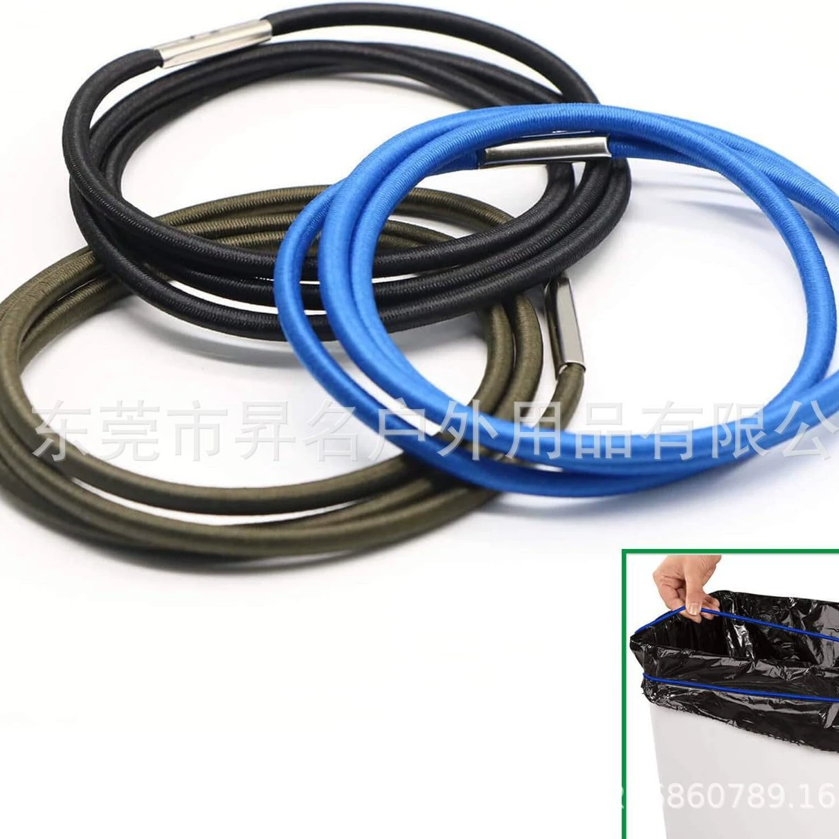 Ремень для крепления мусорного бака для бытового использования, ремень для мусорного бака, прочный резиновый ремень, высокая эластичность, товары для дома