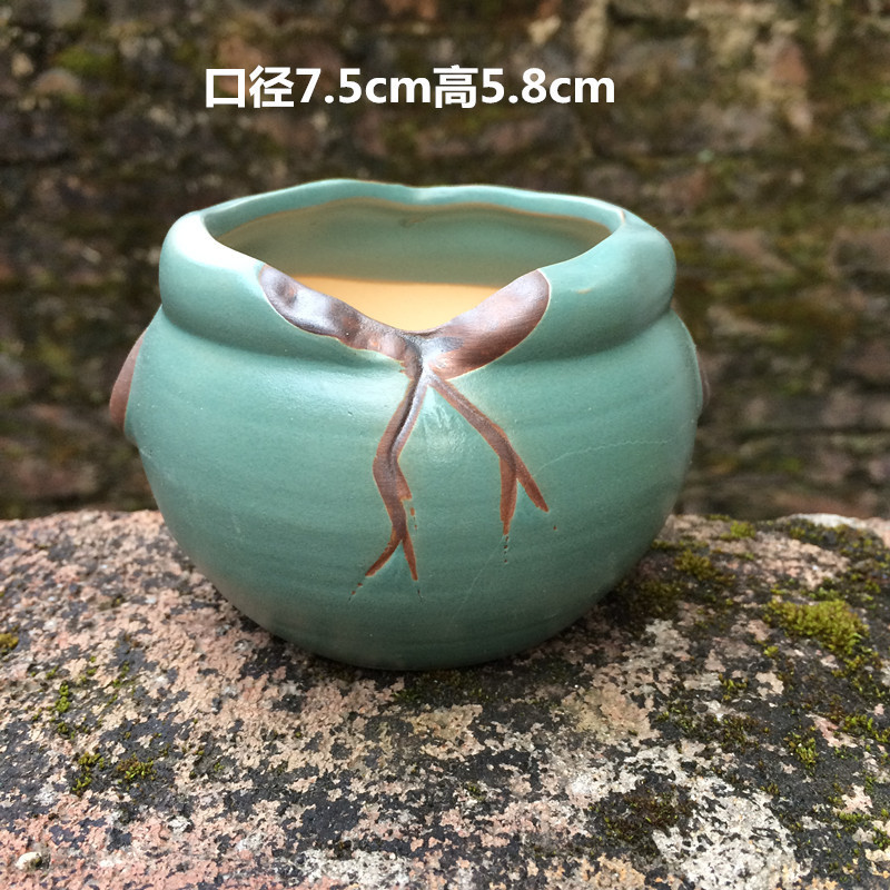 植木鉢の小さい新商品の缶のアイデアの磁器の缶の多い陶磁器の肉のミニ陶のレトロな家庭の陶磁器のたらいの園芸の太い新しいです。|undefined