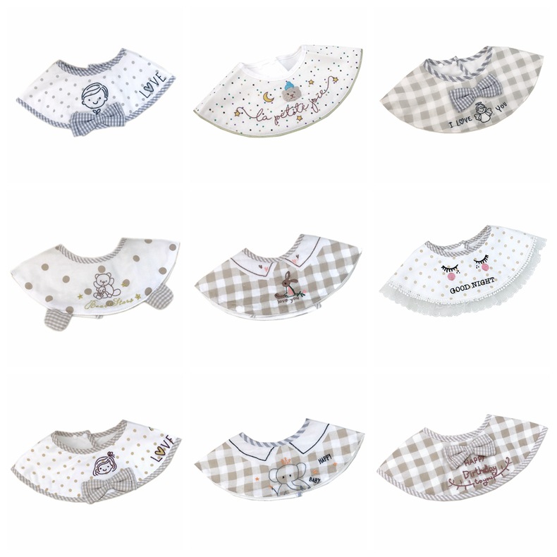 Children's waterproof cotton brand gauze eating bib for food
