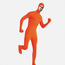 跨境男女款涤纶氨纶zentai纯色全包露脸紧身连体衣连手连脚表演服