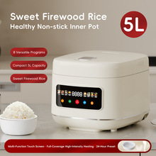Ricecooker跨境5L大容量家用电饭煲智能触屏预约多功能电饭锅