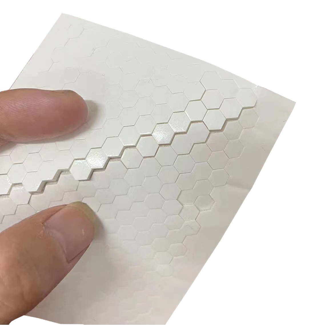 Cinta de doble cara de espuma hexagonal de alta viscosidad, tarjeta para niños hecha a mano, cinta de espuma tridimensional, cinta redonda de eva blanca