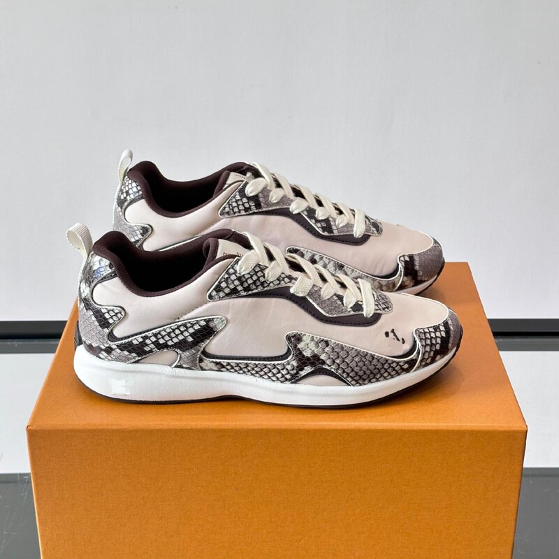 [Foreign Trade Donkey] 26 New K Donkey Shoes, genuine leather, color-blocked design, flat sole, comfortable and breathable tennis shoes, casual athletic shoes for men
