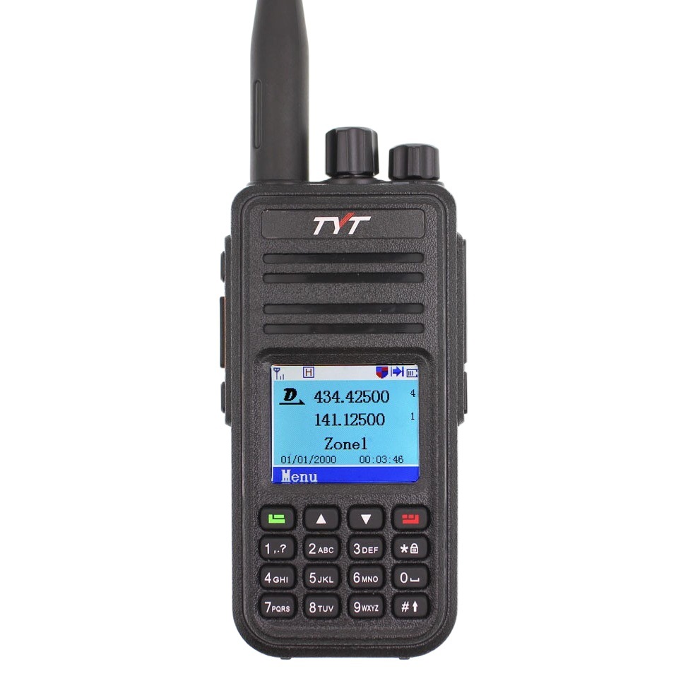 Tyt/teyitong MD-UV380 digital GPS walkie-talkie UV de doble segmento DMR modo digital-analógico handstand microteléfono