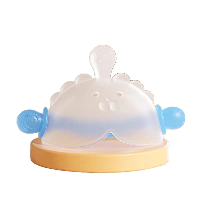 Diente para bebés de grado alimenticio hongo para bebés palillos de dientes juguetes de silicona líquida para niños pequeños dentición calmante mordida Diente