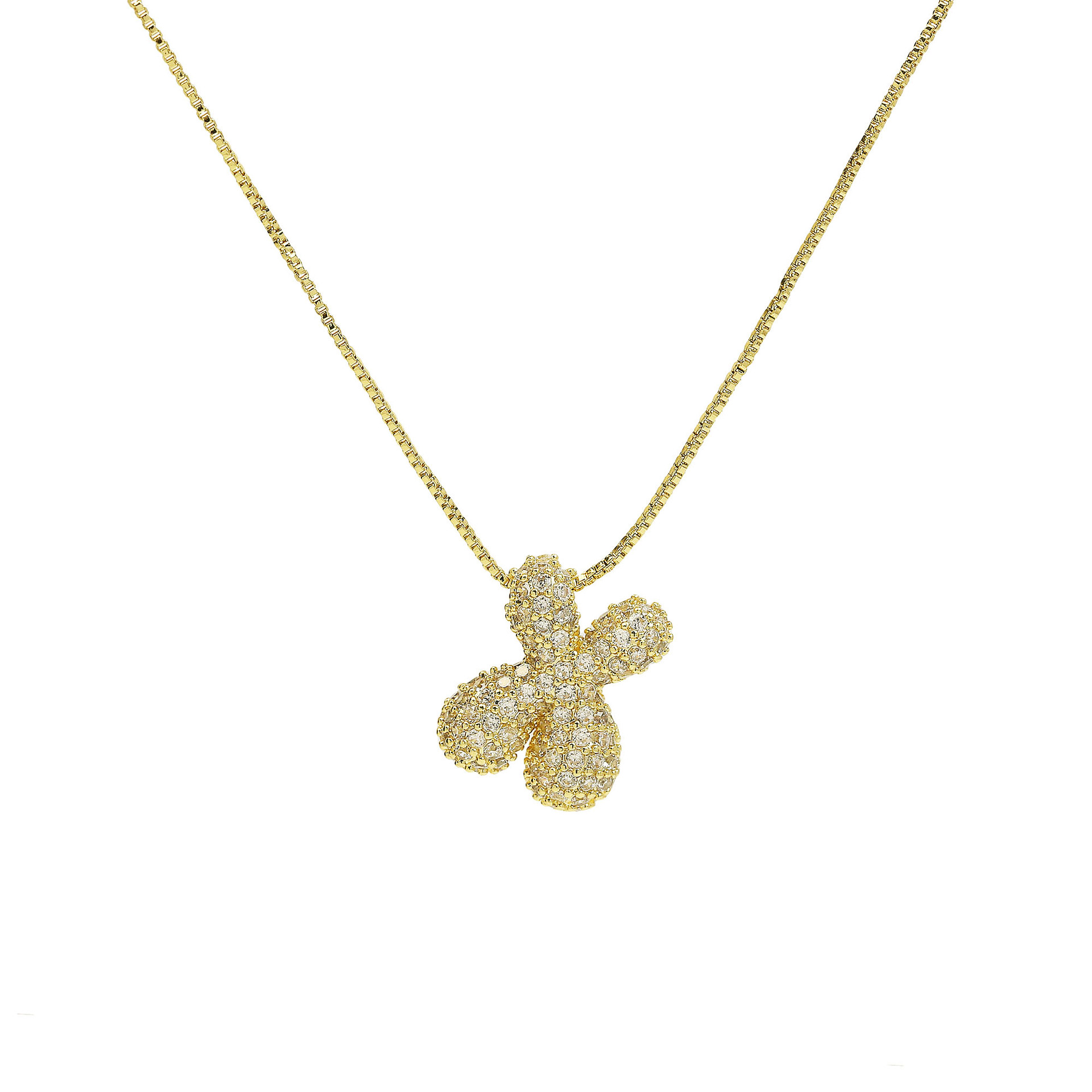 Casual, Daily Occasion 1 Piece Copper Zircon 18K Gold Plated Letter Pendant