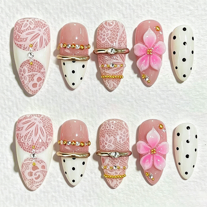 three dimensional nude nail stickers