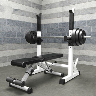 Bench Press Rack, Home Squat Rack, Barbell All-In-One Rack, Home Dumbbell Weightlifting Bed, Fitness Bench, Equipment, Men's Professional