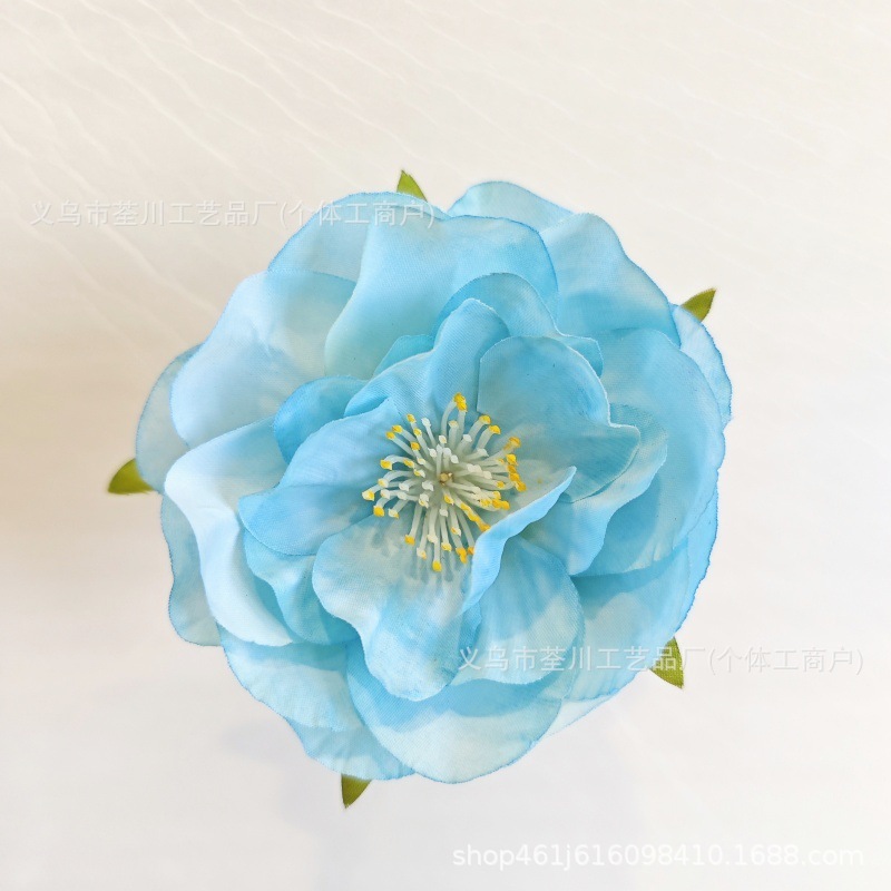 6cm椿の花輪飾りDIY漢服頭飾り花アーチフラワーアレンジメント飾り付け造花模造花輪|undefined