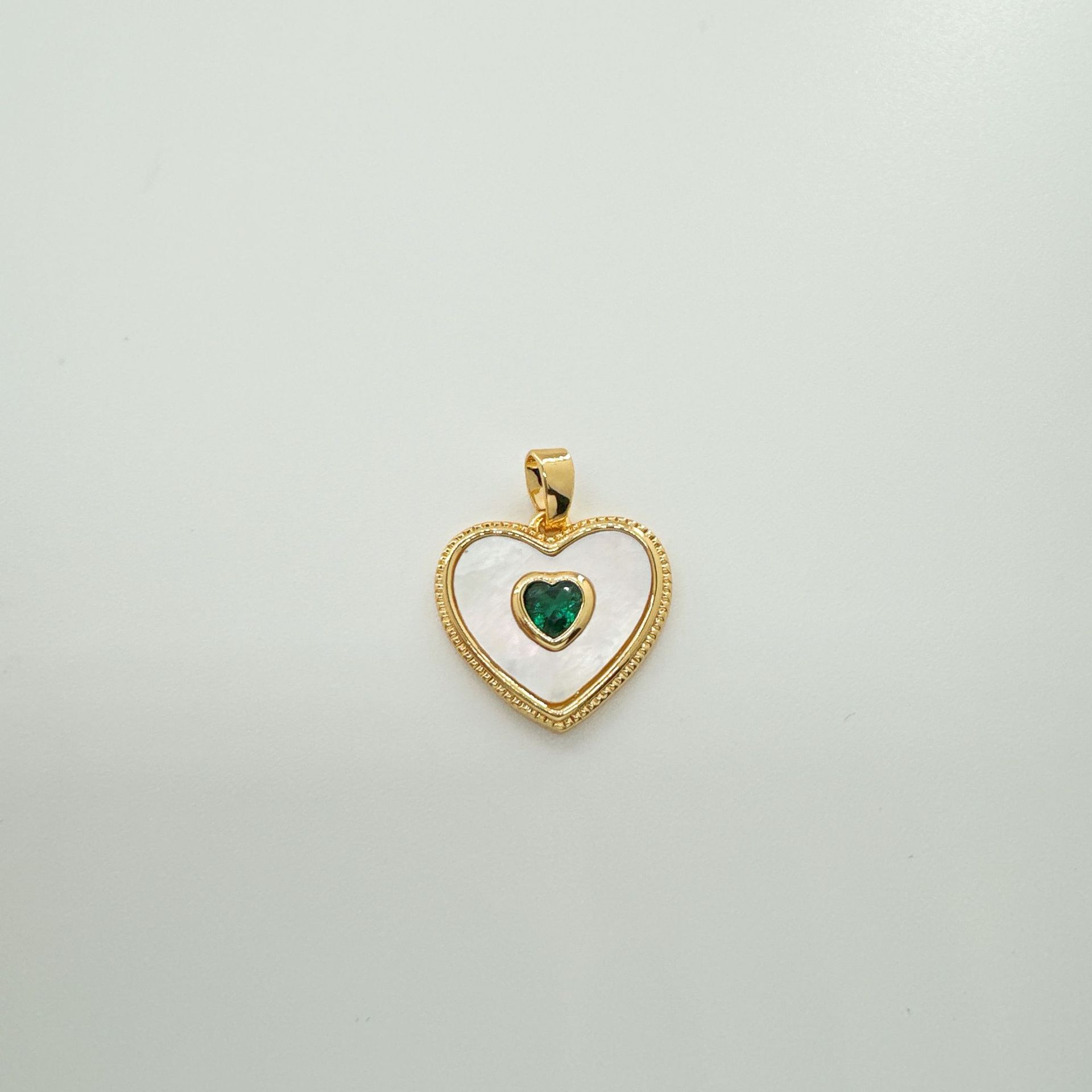 7g Weight Pendant Jewelry Making Type Zircon Inlay Material DIY Jewelry Accessories Classification 1 Piece Quantity Copper Material Color Block Pattern Inlay Design Simple Style, Classic Style Style 1 Piece Copper Zircon Color Block Pendant 6