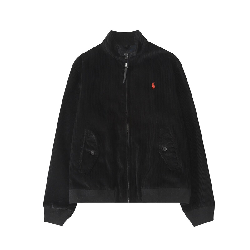 Ralph Lauren拉夫劳伦灯芯绒夹克刺绣小马老钱风干部风哈林顿外套|undefined